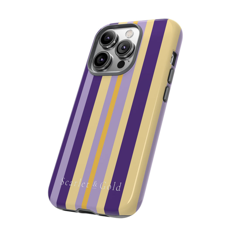 The Yellow & Purple Stripes | Phone Case