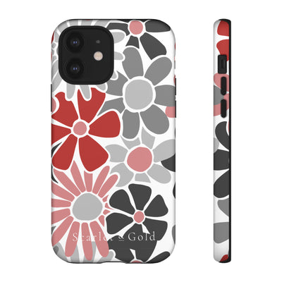 The Red & Black Floral | Phone Case