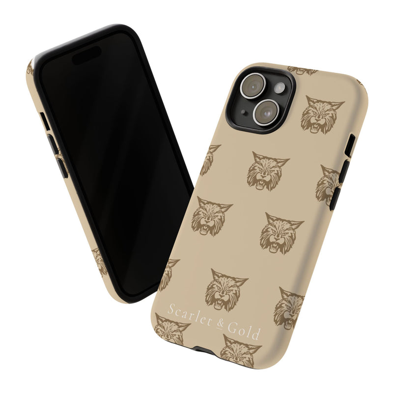 The Gold Bobcats Head Repeat | Phone Case