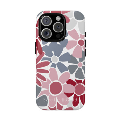 The Crimson & White Floral | Phone Case