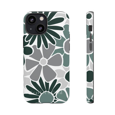 The Green & Grey Floral | Phone Case