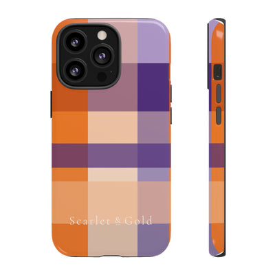 The Orange & Purple Plaid | Phone Case