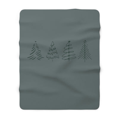 The Christmas Trees | Sherpa Fleece Blanket