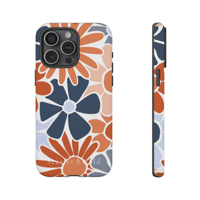 The Orange & Blue Floral | Phone Case