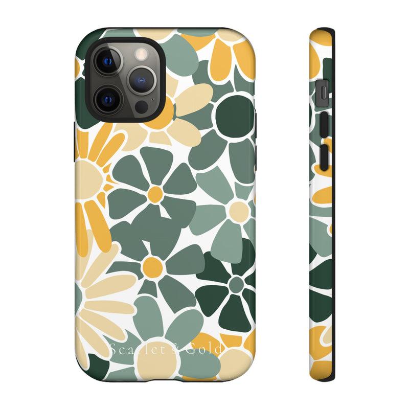 The Green & Gold Floral | Phone Case