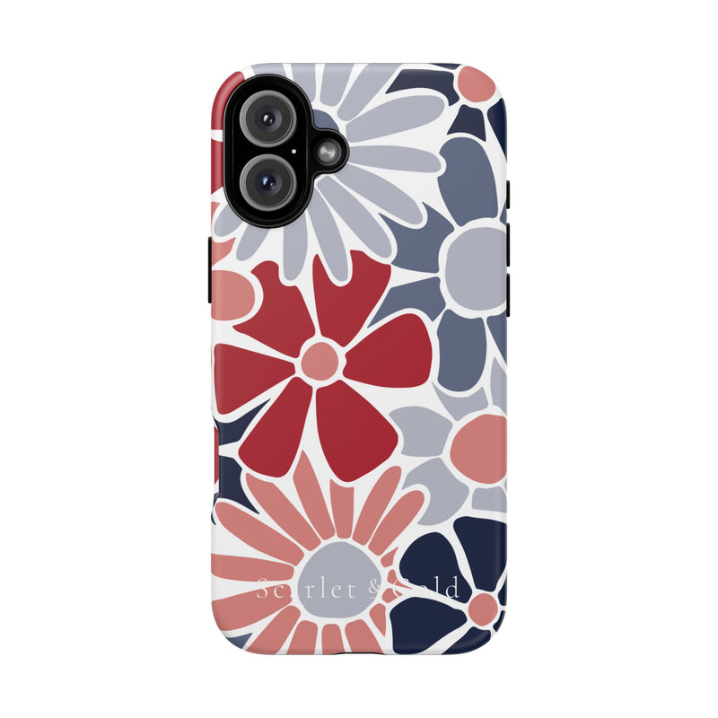 The Red & Blue Floral | Phone Case