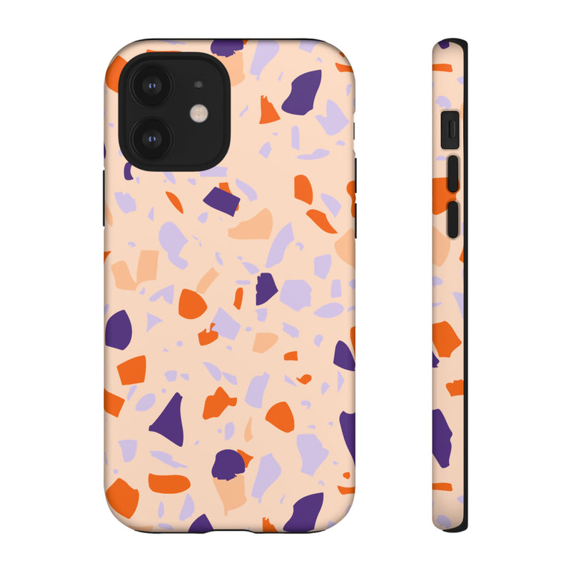 The Orange & Purple Terrazzo | Phone Case