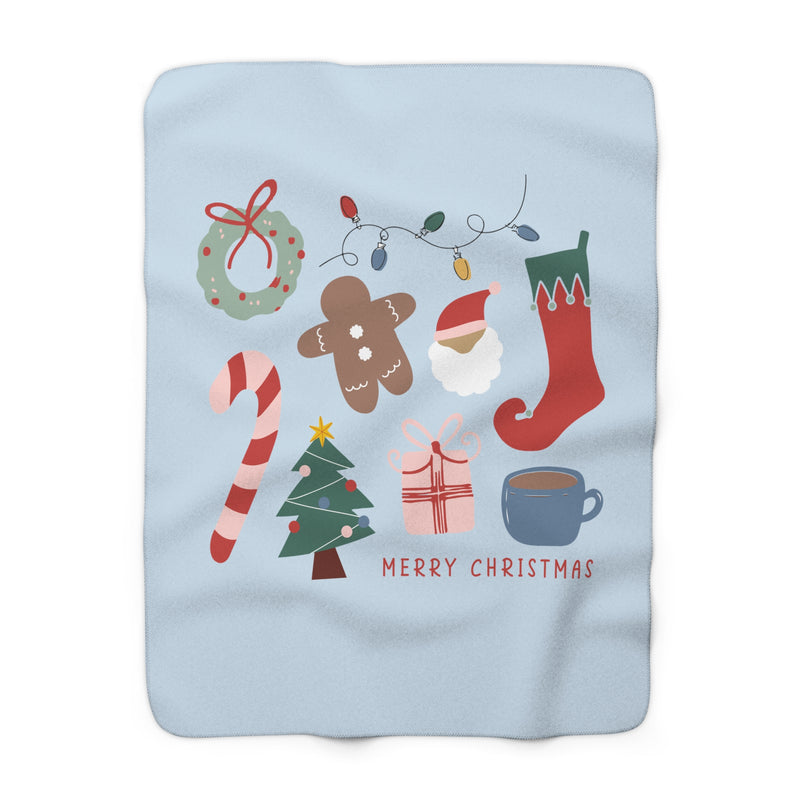 The All Things Christmas | Sherpa Fleece Blanket