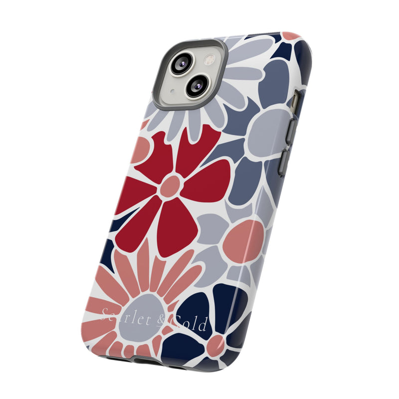 The Red & Blue Floral | Phone Case