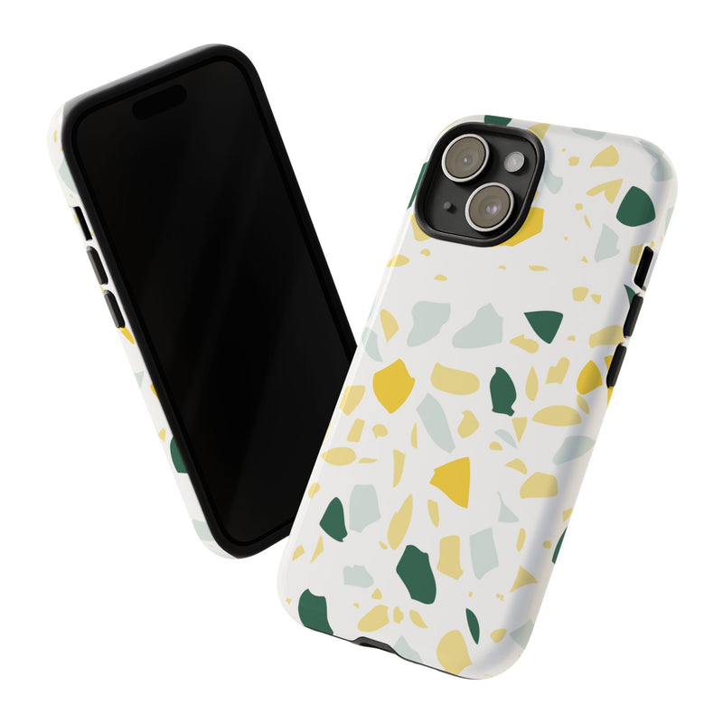 The Green & Gold Terrazzo | Phone Case