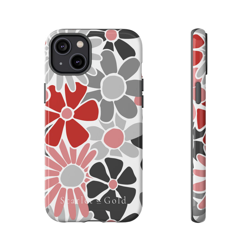 The Red & Black Floral | Phone Case