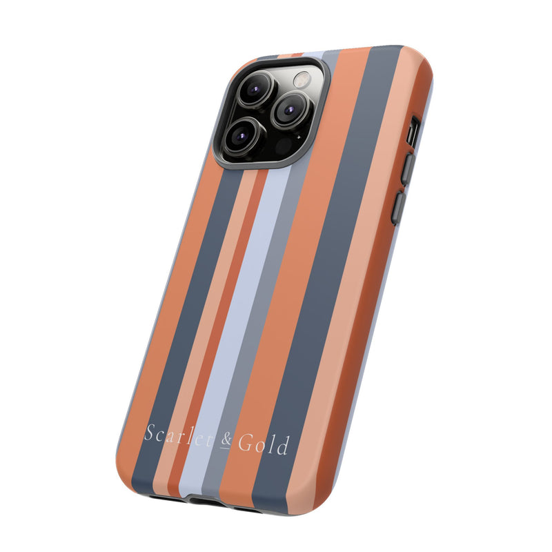 The Orange & Blue Stripes | Phone Case