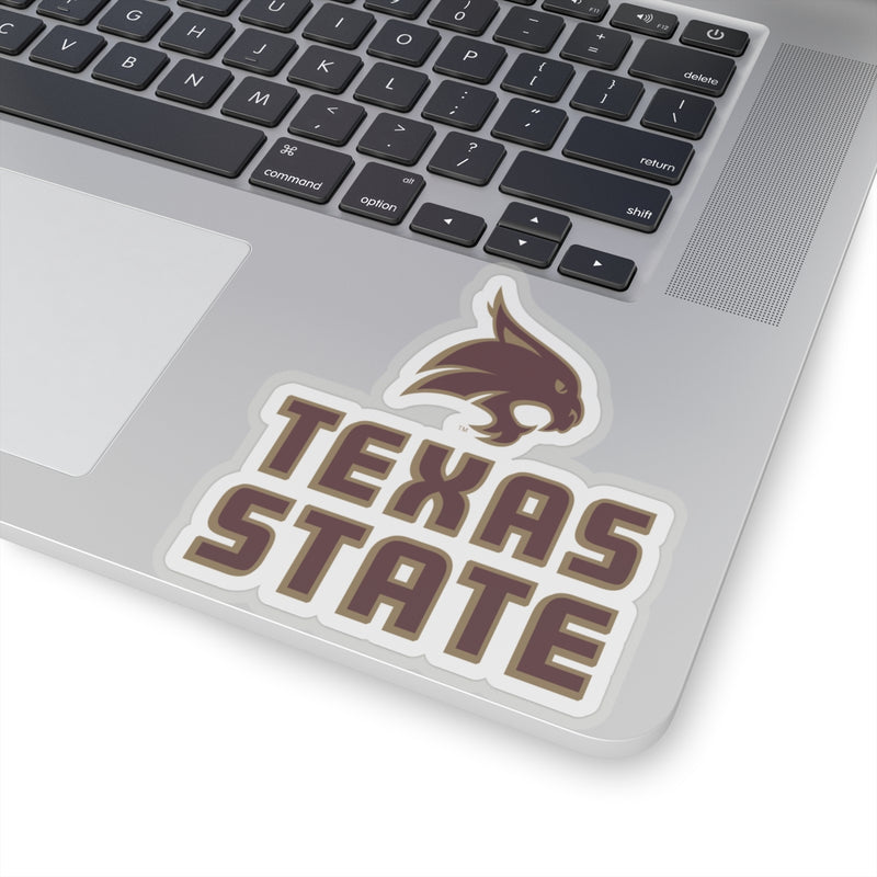 The Texas State Bobcat Block Logo | Sticker