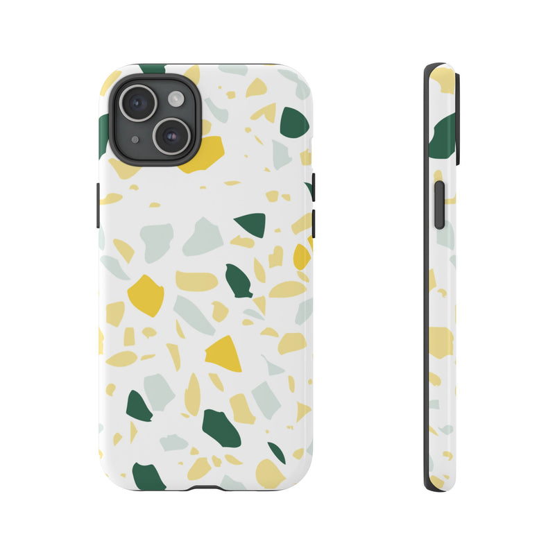 The Green & Gold Terrazzo | Phone Case