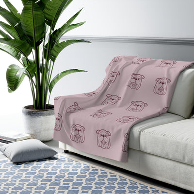 The Bully Head Repeat | Sherpa Fleece Blanket