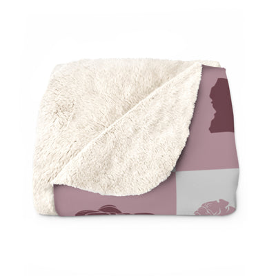 The Maroon & White All The Things | Sherpa Fleece Blanket