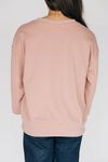 The Mallory Applique Crewneck State Applique | Blush