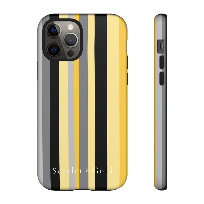 The Yellow & Black Stripes | Phone Case