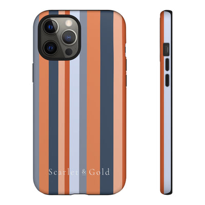 The Orange & Blue Stripes | Phone Case