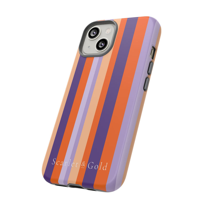 The Orange & Purple Stripes | Phone Case