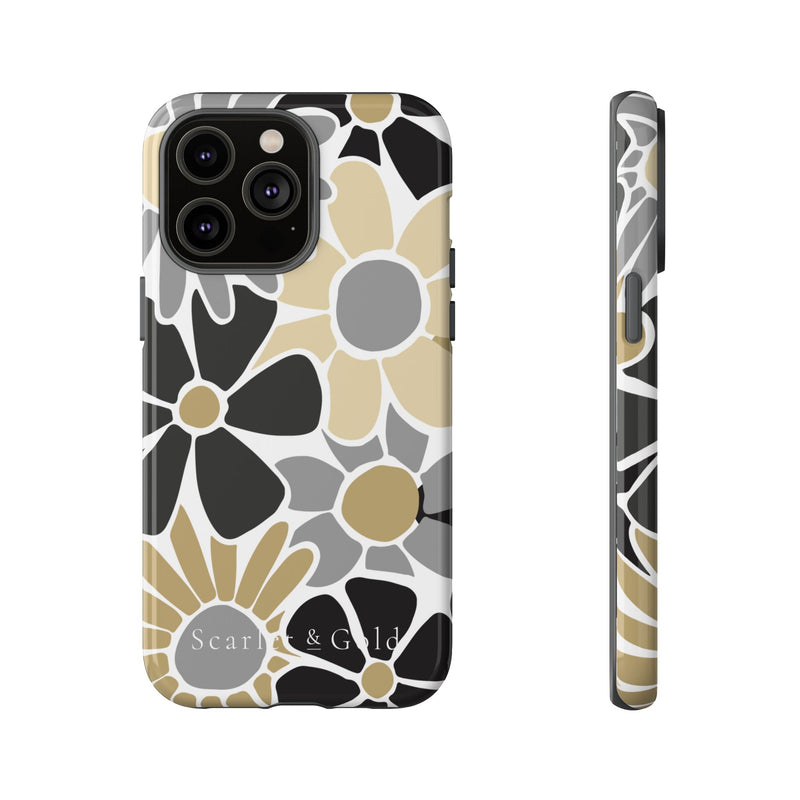 The Black & Gold Floral | Phone Case