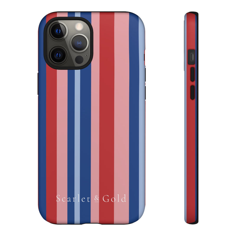 The Red & Royal Stripes | Phone Case