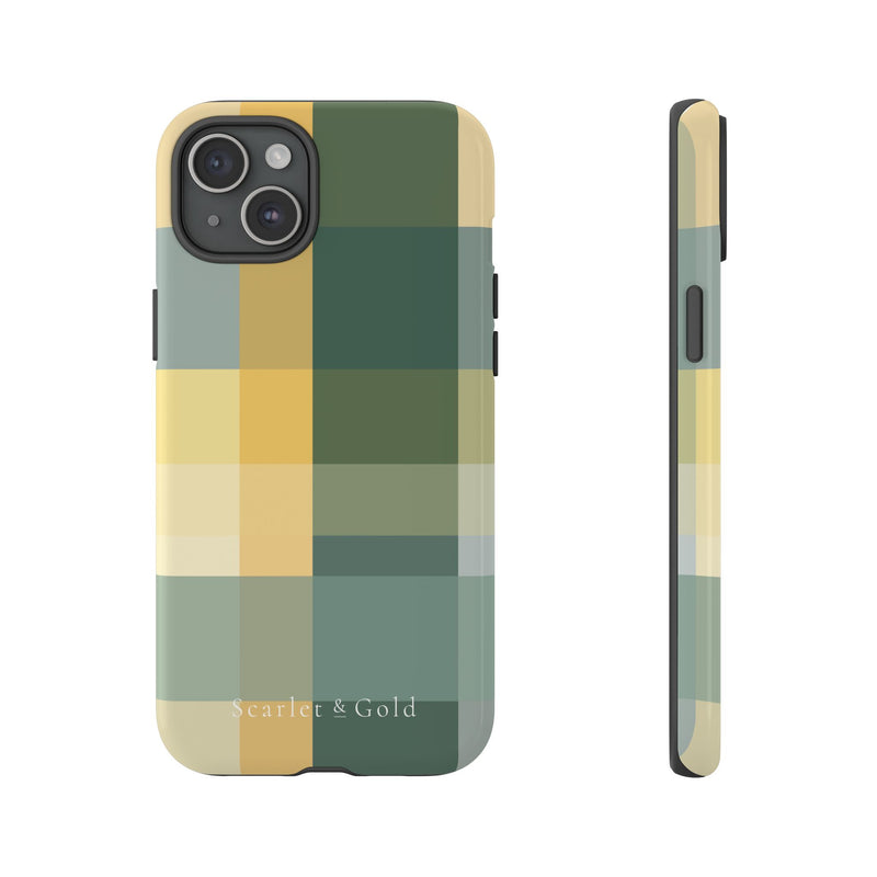 The Green & Gold Plaid | Phone Case