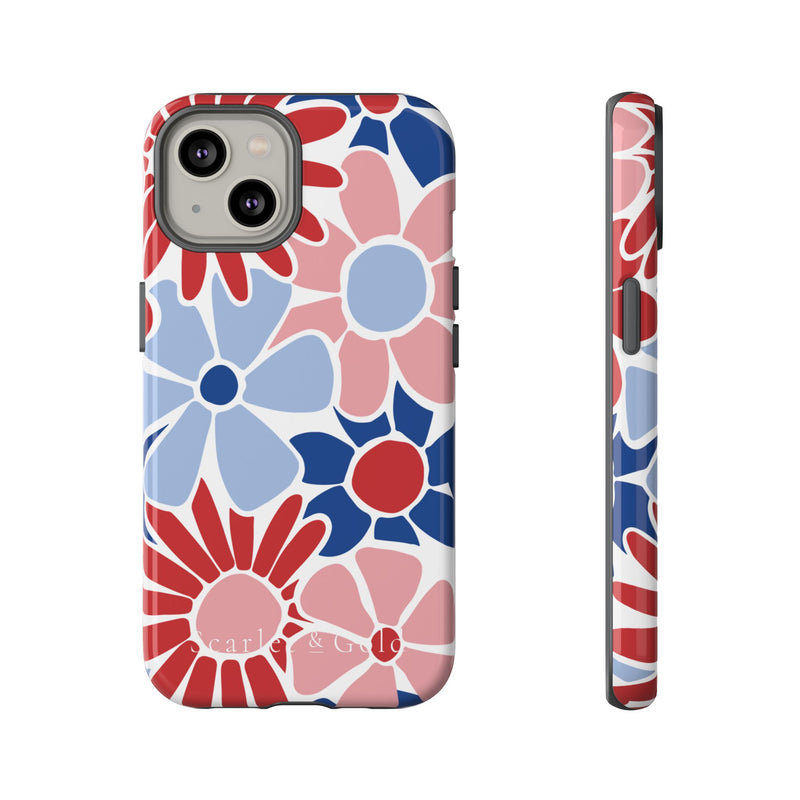 The Red & Royal Floral | Phone Case