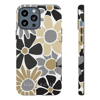 The Black & Gold Floral | Phone Case