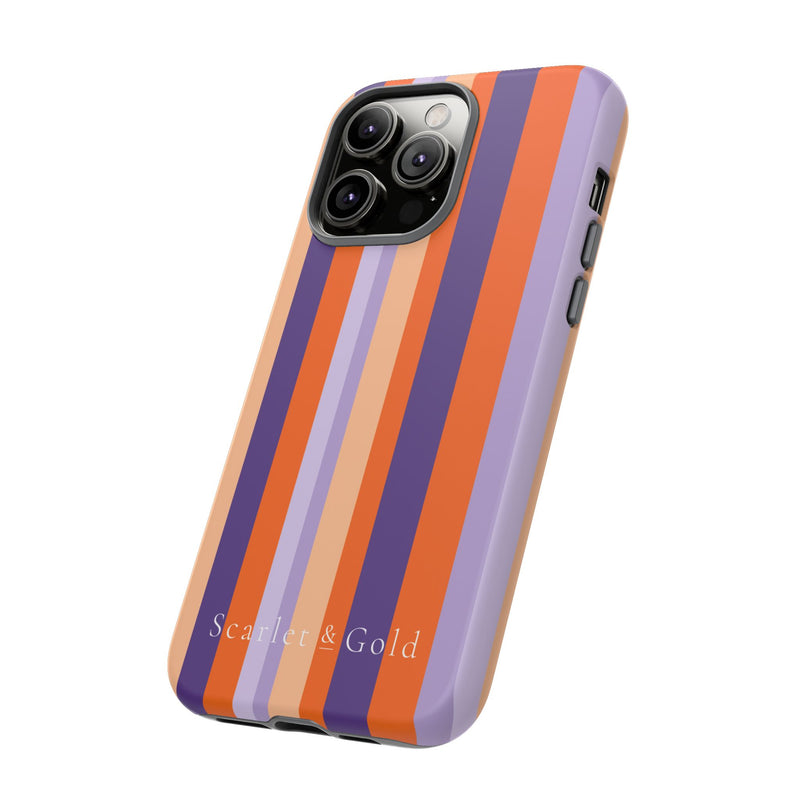 The Orange & Purple Stripes | Phone Case