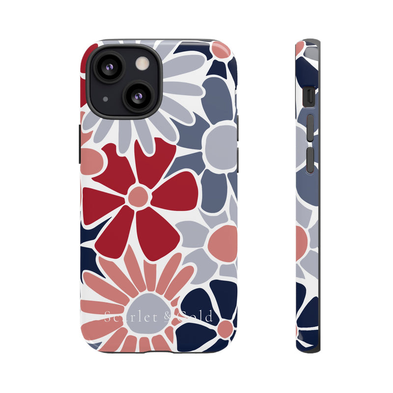 The Red & Blue Floral | Phone Case