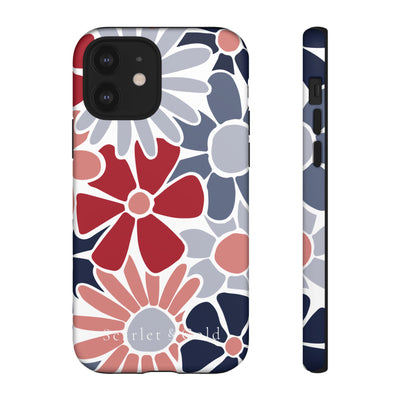 The Red & Blue Floral | Phone Case