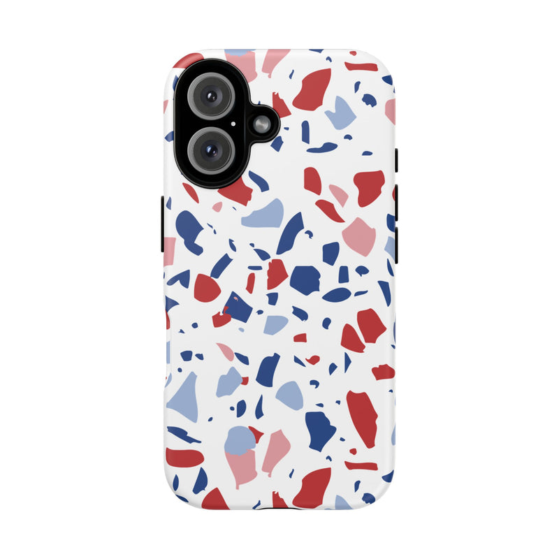 The Red & Royal Terrazzo | Phone Case