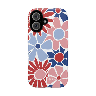 The Red & Royal Floral | Phone Case