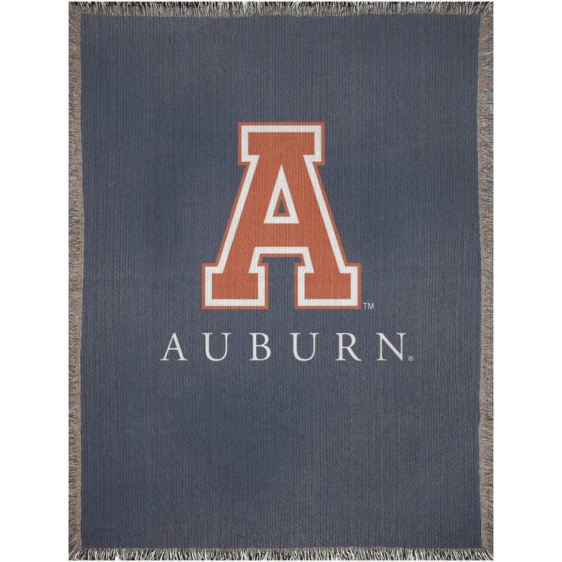 The Old School Auburn A Woven Blanket
