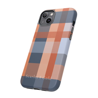 The Orange & Blue Plaid | Phone Case