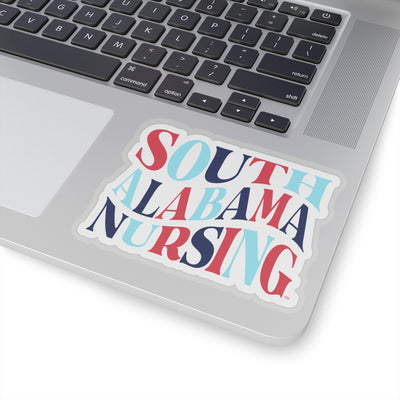 Wavy South Alabama Nursing | Sticker