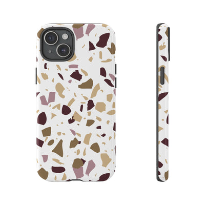 The Maroon & Gold Terrazzo | Phone Case