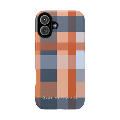 The Orange & Blue Plaid | Phone Case