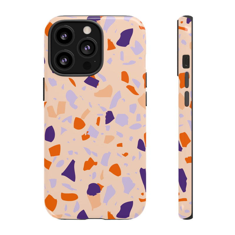 The Orange & Purple Terrazzo | Phone Case