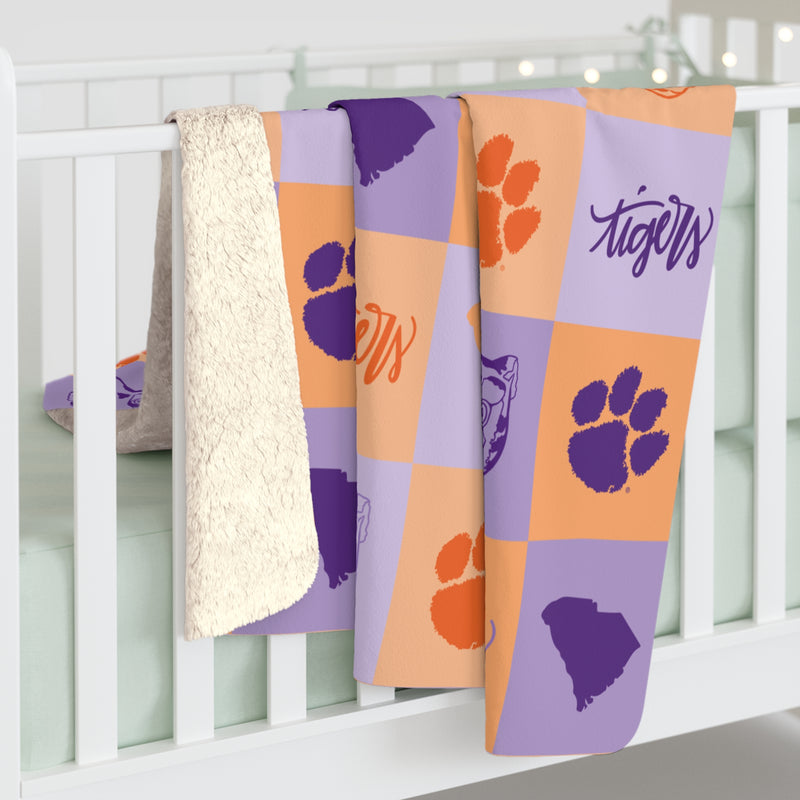 The Clemson All The Things | Sherpa Fleece Blanket