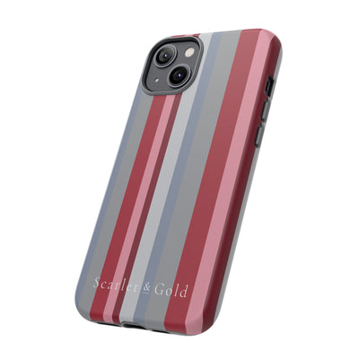 The Crimson & White Stripes | Phone Case