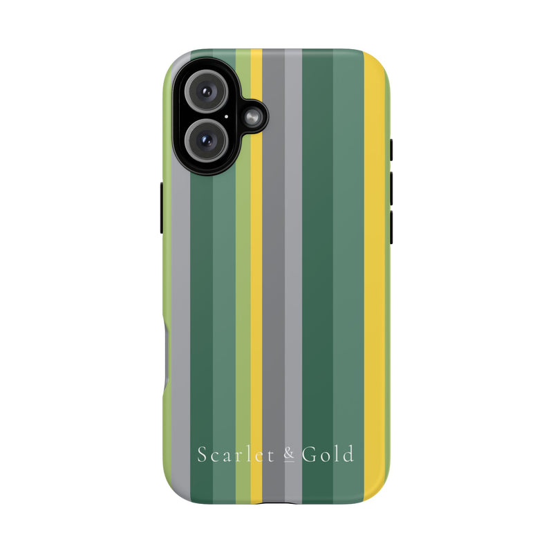 The Green & Yellow Stripes | Phone Case