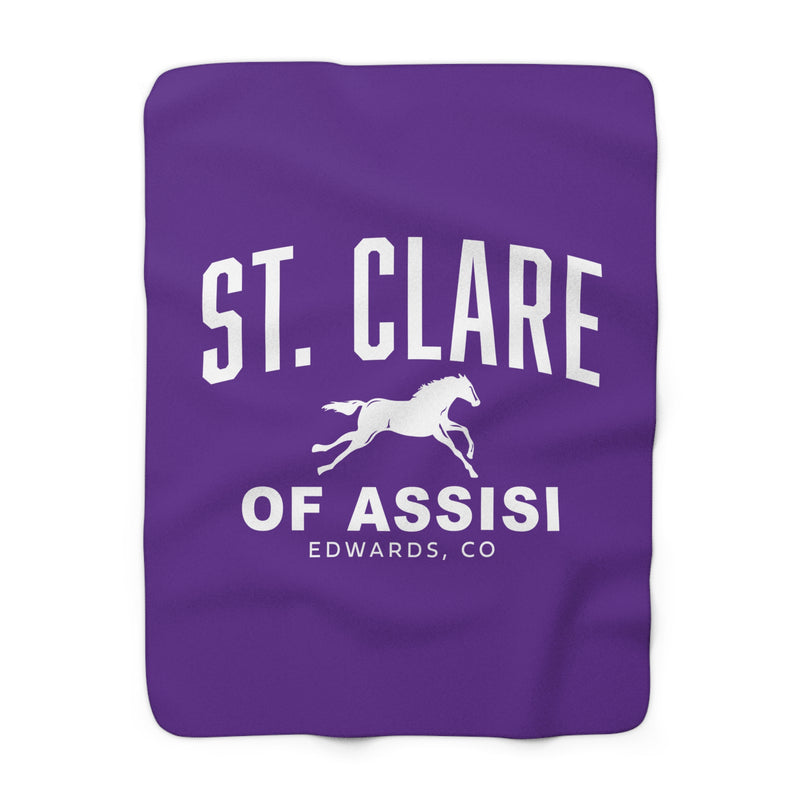 The ST CLARE OF ASSISI ARCH | Sherpa Fleece Blanket