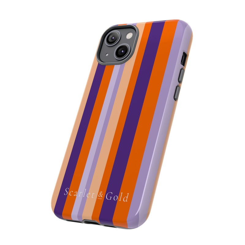 The Orange & Purple Stripes | Phone Case