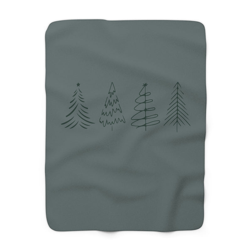 The Christmas Trees | Sherpa Fleece Blanket