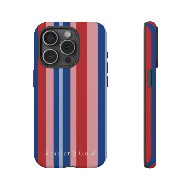 The Red & Royal Stripes | Phone Case