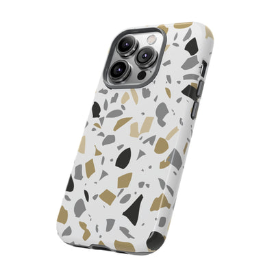 The Black & Gold Terrazzo | Phone Case