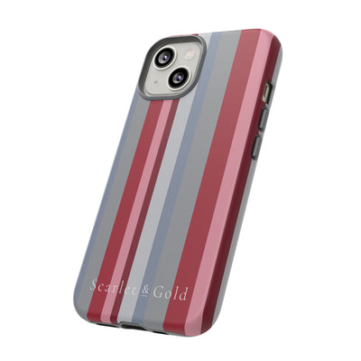 The Crimson & White Stripes | Phone Case