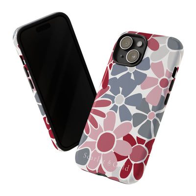 The Crimson & White Floral | Phone Case